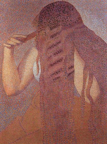 Henri Edmond Cross Woman Combing her Hair oil painting picture